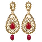 red-filigree-kundan-earrings