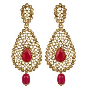 red-filigree-kundan-earrings