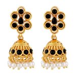 black-flower-design-jhumka