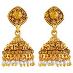 Champagne-and-White-Jhumka