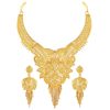 Filigree Gold Plated Choker Necklace Set - Image 2