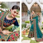 blue-contrast-designer-saree