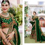green-designer-saree