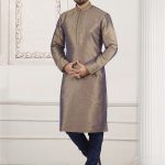 grey-banarasi-silk-kurta