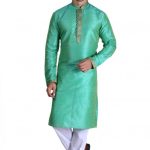 pistachio-pure-art-silk-kurta