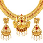 red-stone-studded-necklace