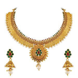 traditional-gold-pearl-choker
