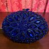Blue Crystal Pattern Clutch