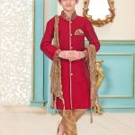 kids-bright-red-kurta-pajama