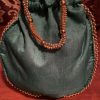 Beige and Green Potli Bags with Solid Back - Image 2
