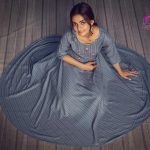 grey-striped-anarkali-kurti