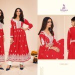 red-rayon-anarkali-kurti