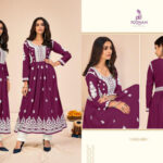 plum-rayon-anarkali-kurti