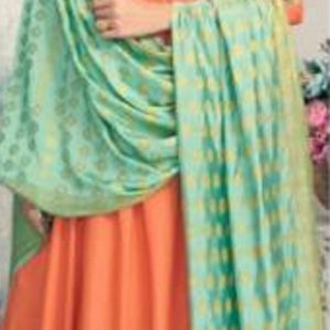 orange-and-green-gown