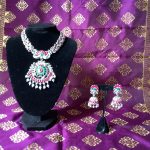 red-green-silver-necklace