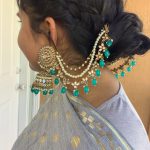 turquoise-bahubali-earring-set