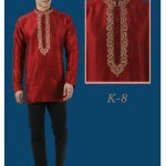 red-short-sleeve-kurta