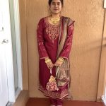 red-modal-anarkali-suit