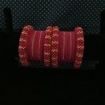 hot-pink-bubble-beaded-bangle