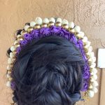 purple-and-white-gajra