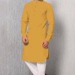 khaki-cotton-kurta