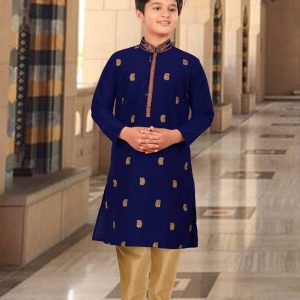 navy-silk-embroidered-kurta