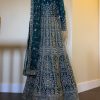 Teal Mirror Anarkali Dress with Dupatta - Image 2