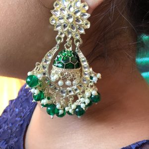 green-chandabali-jhumka