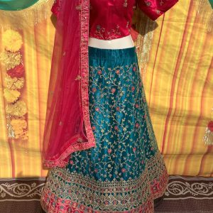 pink-and-blue-lehenga