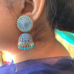 blue-beaded-jhumka