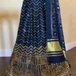 buy-blue-chevron-lehenga-set