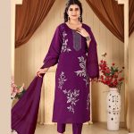 purple-silk-kurti-set