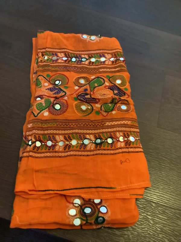 buy-mirror-work-cotton-orange-dupatta