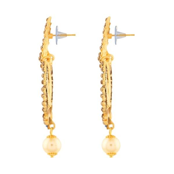 Multicolor Gold Tone Dangling Earrings - Image 3