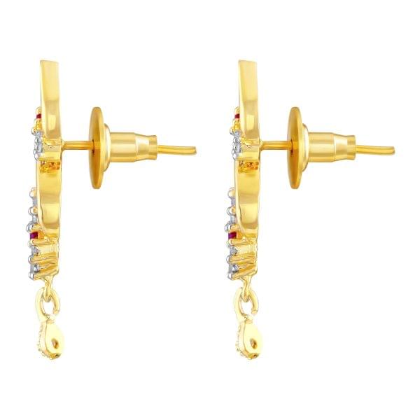 Gold American Diamond Dangle Earring - Image 2