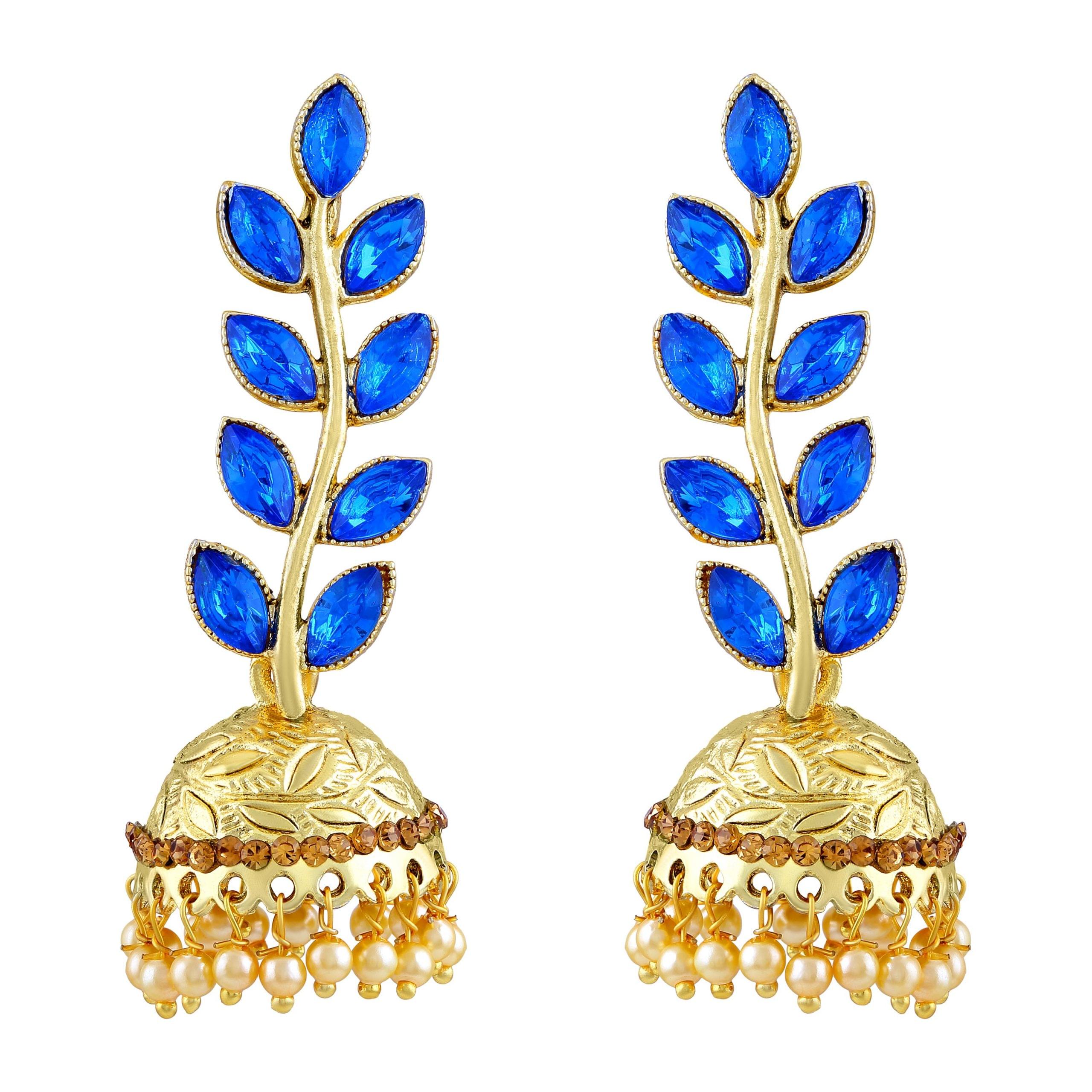 blue-jhumka