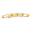Pearl Studded Gold Bangle Set with Enamel Stones - Image 2