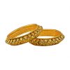 Champagne Studded Gold Bangle Set - Image 2
