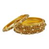 White and Champagne Bangle Set - Image 2