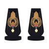 Multicolor Gold Tone Dangling Earrings - Image 2