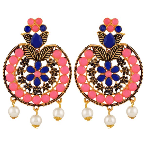 contrasting-color-kundan-earrings