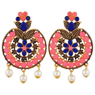 contrasting-color-kundan-earrings