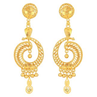 brass-spiral-dangle-earrings