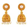 traditional-white-and-gold-jhumka