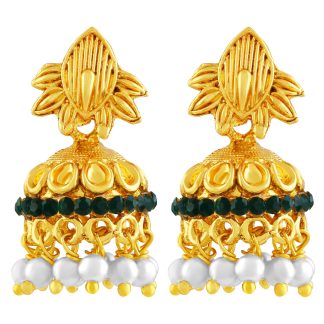green-border-jhumka