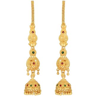 gold-meenakari-patti-jhumka
