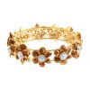 Gold Kada Floral Diamond Bracelet - Image 2