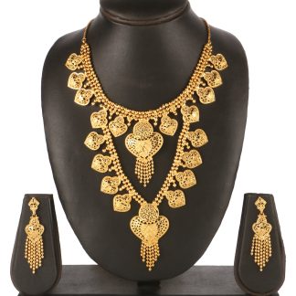 Two Layer Necklace Set with Earrings