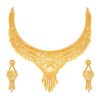 Gold Plated Kundan Choker Necklace - Image 2