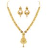 Traditional Gold Plated Necklace Set - Image 2